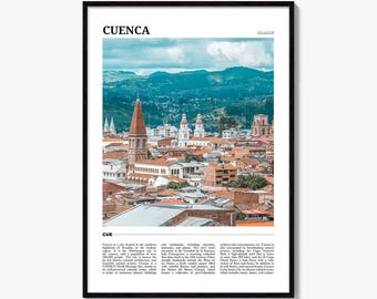 Cuenca Ecuador Poster Print, Azuay Province Photo, New Cathedral Wall Art, San Sebastián Travel Decor