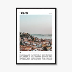 Cartaz de viagem de Lisboa, Arte de parede de Lisboa, Impressão de pôster de Lisboa, Foto de Lisboa, Decoração de Lisboa, Portugal