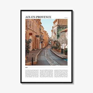 Affiche de voyage Aix-en-Provence, art mural Aix-en-Provence, impression affiche Aix-en-Provence, photo Aix-en-Provence, déco Aix-en-Provence, France