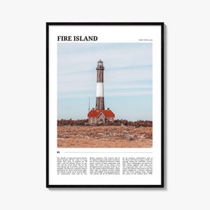 Fire Island Reiseplakat Nr. 1, Fire Island Wandkunst, Fire Island Poster Print, Fire Island Foto, Fire Island Decor, New York, USA