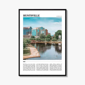 Huntsville Travel Poster, Huntsville Wall Art, Huntsville Poster Print, Huntsville Photo, Huntsville Decor, Alabama, USA