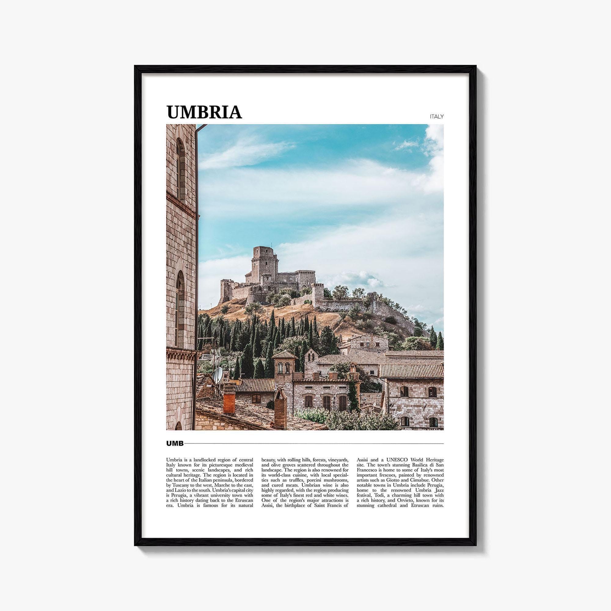 Umbria Italy Travel Poster: Vibrant Wall Art Print - Etsy, image size:2000x2000