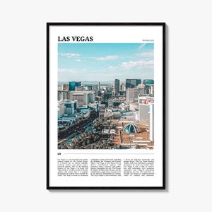 Las Vegas Travel Poster: Vibrant Cityscape Wall Art
