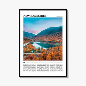New Hampshire Reiseplakat Nr. 2, New Hampshire Wandkunst, New Hampshire Poster, New Hampshire Foto, New Hampshire Dekor, Vereinigte Staaten