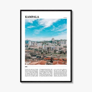 Kampala Poster Print, Uganda Wall Art, Central Region Travel Decor, East Africa Photo