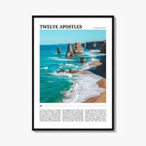Twelve Apostles Travel Poster, Twelve Apostles Wall Art, Twelve Apostles Poster Print, Twelve Apostles Photo, Twelve Apostles Decor