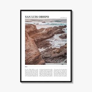 Poster de voyage San Luis Obispo n° 1, art mural San Luis Obispo, impression poster San Luis Obispo, photo, décoration San Luis Obispo, Californie, États-Unis