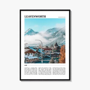Winterurlaub Poster, Urlaub Wand Kunst, Urlaub Poster Druck, Urlaub Foto, Urlaub Dekor, Washington, USA
