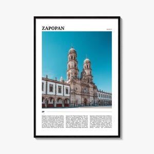 Zapopan Travel Poster, Zapopan Wall Art, Zapopan Poster Print, Zapopan Photo, Zapopan Decor, Mexico
