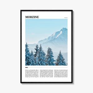 Morzine Reise Poster, Morzine Wandkunst, Morzine Poster Druck, Morzine Foto, Morzine Dekor, Frankreich