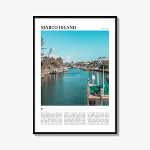 Marco Island Plakat Podróży, Marco Island Sztuka Ścienna, Marco Island Plakat Wydruk, Marco Island Zdjęcie, Marco Island Dekoracje, Floryda, USA