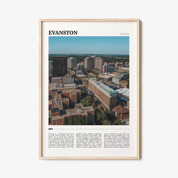 Evanston Print Etsy