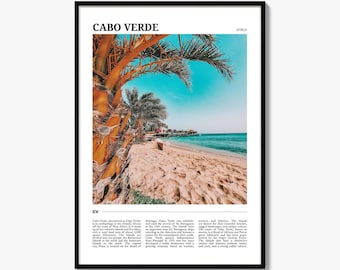 Cabo Verde Travel Poster, Cabo Verde Wall Art, Cabo Verde Poster Print, Cabo Verde Photo, Cabo Verde Decor, Africa