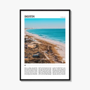 Destin-reisposter, Destin-muurkunst, Destin-posterafdruk, Destin-foto, Destin Decor, Florida, VS