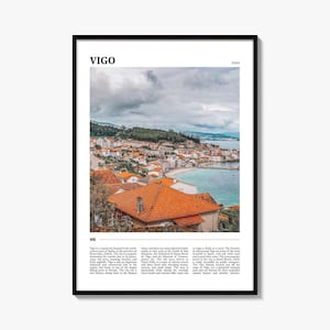 Vigo Spain Travel Poster: Vibrant City Wall Art Print