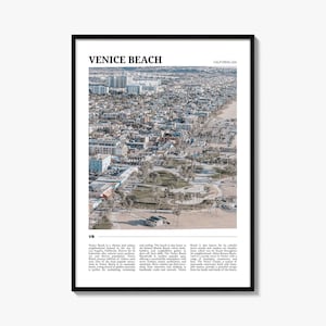 Venice Beach Travel Poster, Venice Beach Wall Art, Venice Beach Poster Print, Venice Beach Photo, Venice Beach Decor, California, USA