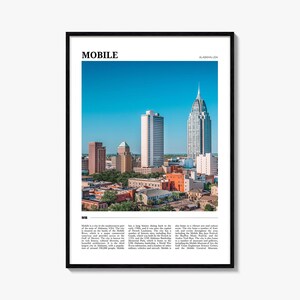 Mobiele reisposter, mobiele muurkunst, mobiele posterprint, mobiele foto, mobiel decor, Alabama, VS
