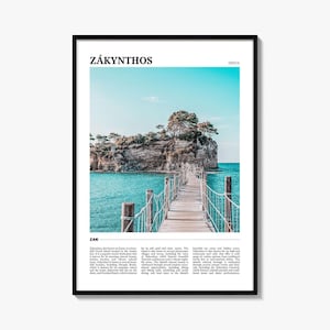 Zakynthos Travel Poster, Zakynthos Wall Art, Zakynthos Poster Print, Zakynthos Photo, Zakynthos Decor, Greece