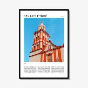 San Luis Potosi Travel Poster, San Luis Potosi Wall Art, San Luis Potosi Poster Print, San Luis Potosi Photo, San Luis Potosi Decor, Mexico