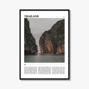 Thailand Travel Poster, Thailand Wall Art, Thailand Poster Print, Thailand Photo, Thailand Decor, Asia