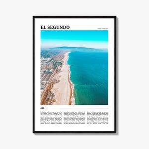 El Segundo Reiseplakat, El Segundo Wandkunst, El Segundo Poster Druck, El Segundo Foto, El Segundo Decor, Kalifornien, USA