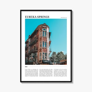 Eureka Springs Travel Poster, Eureka Springs Wall Art, Eureka Springs Poster Print, Eureka Springs Photo, Eureka Springs Decor, USA