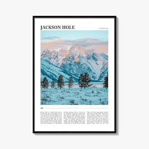 Jackson Hole Reiseplakat, Jackson Hole Wandkunst, Jackson Hole Poster Druck, Jackson Hole Foto, Jackson Hole Decor, Wyoming, USA