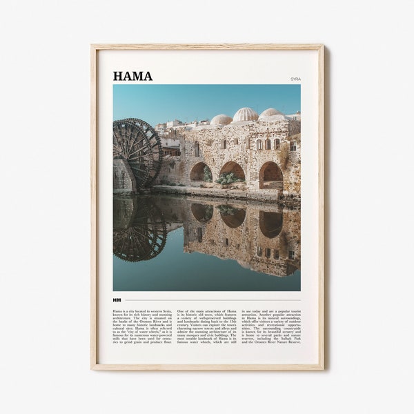 Hama Travel Poster, Hama Wall Art, Hama Poster Print, Hama Photo, Hama Decor, Syria