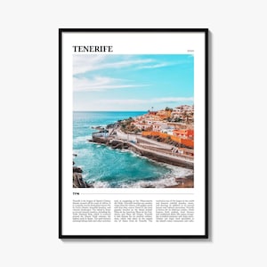 Tenferiffa Küste Fotodruck: Einzigartiges Spanien Reiseposter
