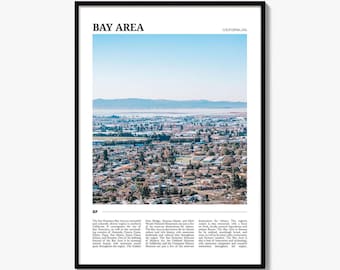 Bay Area Poster Print, California Photo, California Wall Art, San Francisco Travel Decor