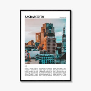 Sacramento Travel Poster, Sacramento Wall Art, Sacramento Poster Print, Sacramento Photo, Sacramento Decor, California, USA