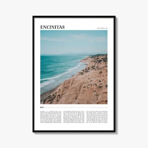 Encinitas Travel Poster, Encinitas Wall Art, Encinitas Poster Print, Encinitas Photo, Encinitas Decor, California, USA