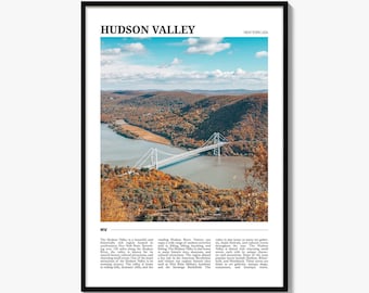 Hudson Valley Travel Poster: New York Photography Print