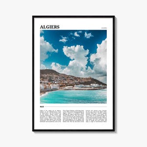 Algiers Travel Poster: Vibrant Algeria Wall Art Print