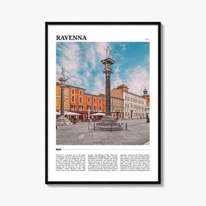 Ravenna Reiseplakat, Ravenna Wandkunst, Ravenna Poster Druck, Ravenna Foto, Ravenna Decor, Italien