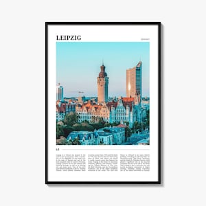 Leipzig Travel Poster, Leipzig Wall Art, Leipzig Poster Print, Leipzig Photo, Leipzig Decor, Germany