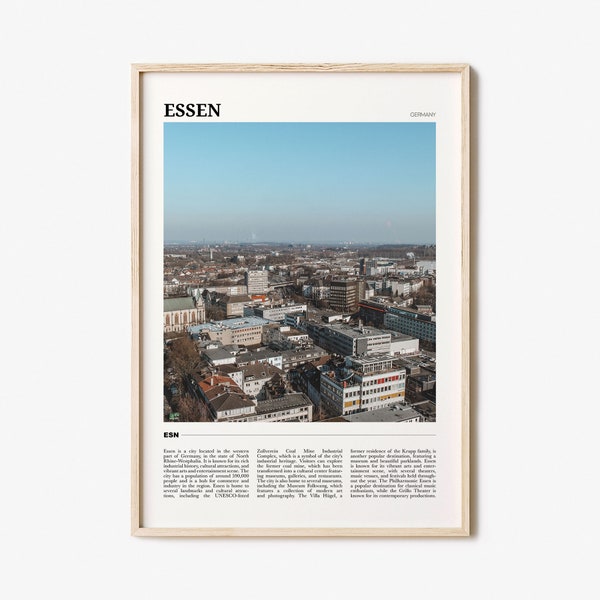 Essen Travel Poster, Essen Wall Art, Essen Poster Print, Essen Photo, Essen Decor, Germany