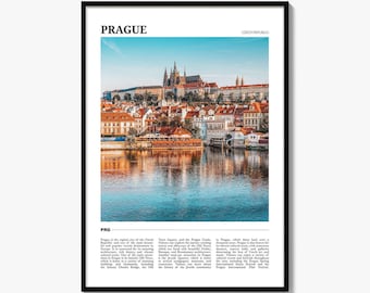 Prague Poster Print, Czech Republic Photo, Old Town Wall Art, Charles Bridge Travel Decor