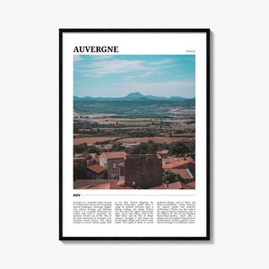 Auvergne Reise Poster, Auvergne Wandkunst, Auvergne Poster Druck, Auvergne Foto, Auvergne Dekor, Frankreich