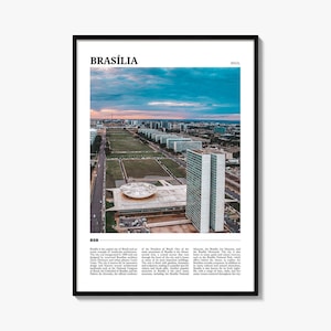 Brasilia Travel Poster, Brasilia Wall Art, Brasilia Poster Print, Brasilia Photo, Brasilia Decor, Brazil
