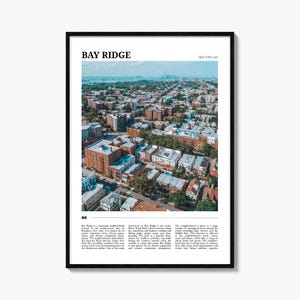 Bay Ridge Reiseplakat, Bay Ridge Wandkunst, Bay Ridge Poster Druck, Bay Ridge Foto, Bay Ridge Dekor, New York, USA