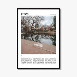 Chico Travel Poster, Chico Wall Art, Chico Poster Print, Chico Photo, Chico Decor, California, USA