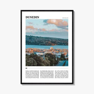 Dunedin-reisposter nr. 1, Dunedin-muurkunst, Dunedin-posterafdruk, Dunedin-foto, Dunedin-decor, Nieuw-Zeeland