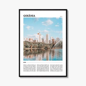 Goiania Reiseposter, Goiania Wandkunst, Goiania Poster Druck, Goiania Foto, Goiania Dekor, Brasilien