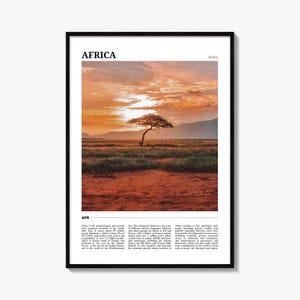 Africa Travel Poster, Africa Wall Art, Africa Poster Print, Africa Photo, Africa Decor, continent