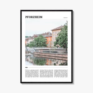 Pforzheim Travel Poster, Pforzheim Wall Art, Pforzheim Poster Print, Pforzheim Photo, Pforzheim Decor, Germany