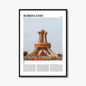 Burkina Faso Travel Poster: Vibrant Africa Wall Art Print