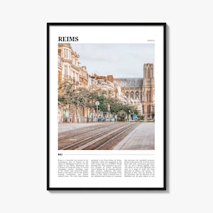 Reims Reiseplakat, Reims Wandkunst, Reims Poster Druck, Reims Foto, Reims Decor, Frankreich