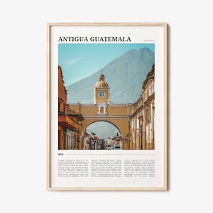 Antigua Guatemala Travel Poster, Antigua Guatemala Wall Art, Antigua Guatemala Poster Print, Antigua Guatemala Photo, Antigua Decor image 1