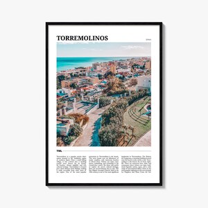 Tormolinos Reiseposter, Tormolinos Wandkunst, Tormolinos Poster Druck, Tormolinos Foto, Tormolinos Dekor, Spanien